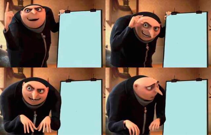 Gru's Plan meme about Nakie